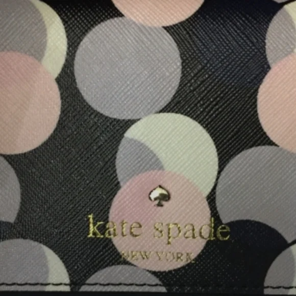 Kate Spade-Meghan Gallery Drive Card Holder (Neutrel-Multi 🩷🤍) Storybook Lined - Picture 4 of 6